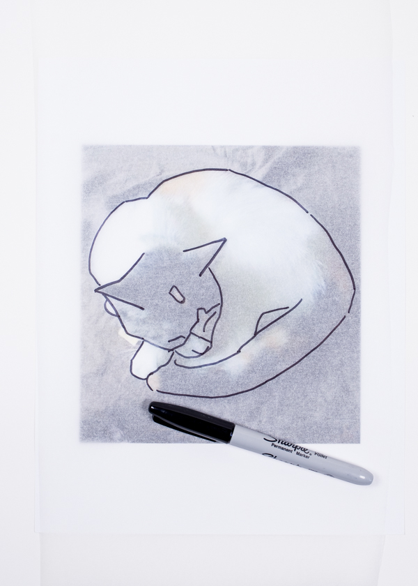 Ephemera Painting - tracing your image